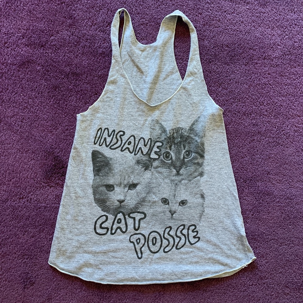 Insane Cat Posse Light Tank Top  | Cat Lover Shirt